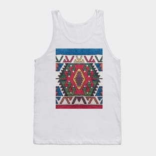 Turkish Kilim Textured Pattern Tank Top